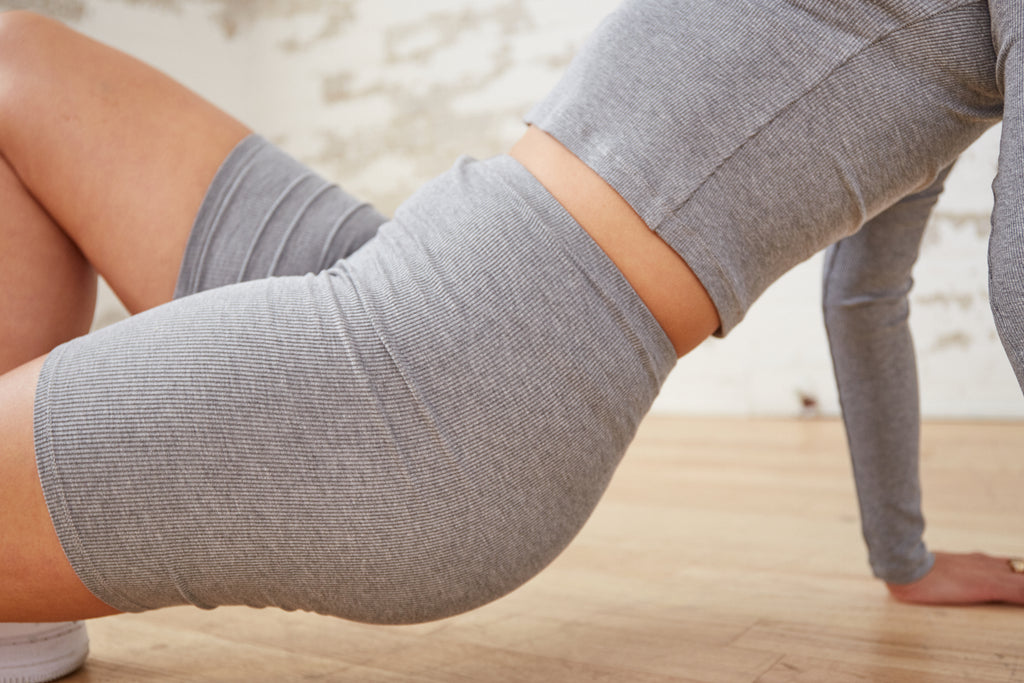 PONY BIKE SHORT - Heather Grey