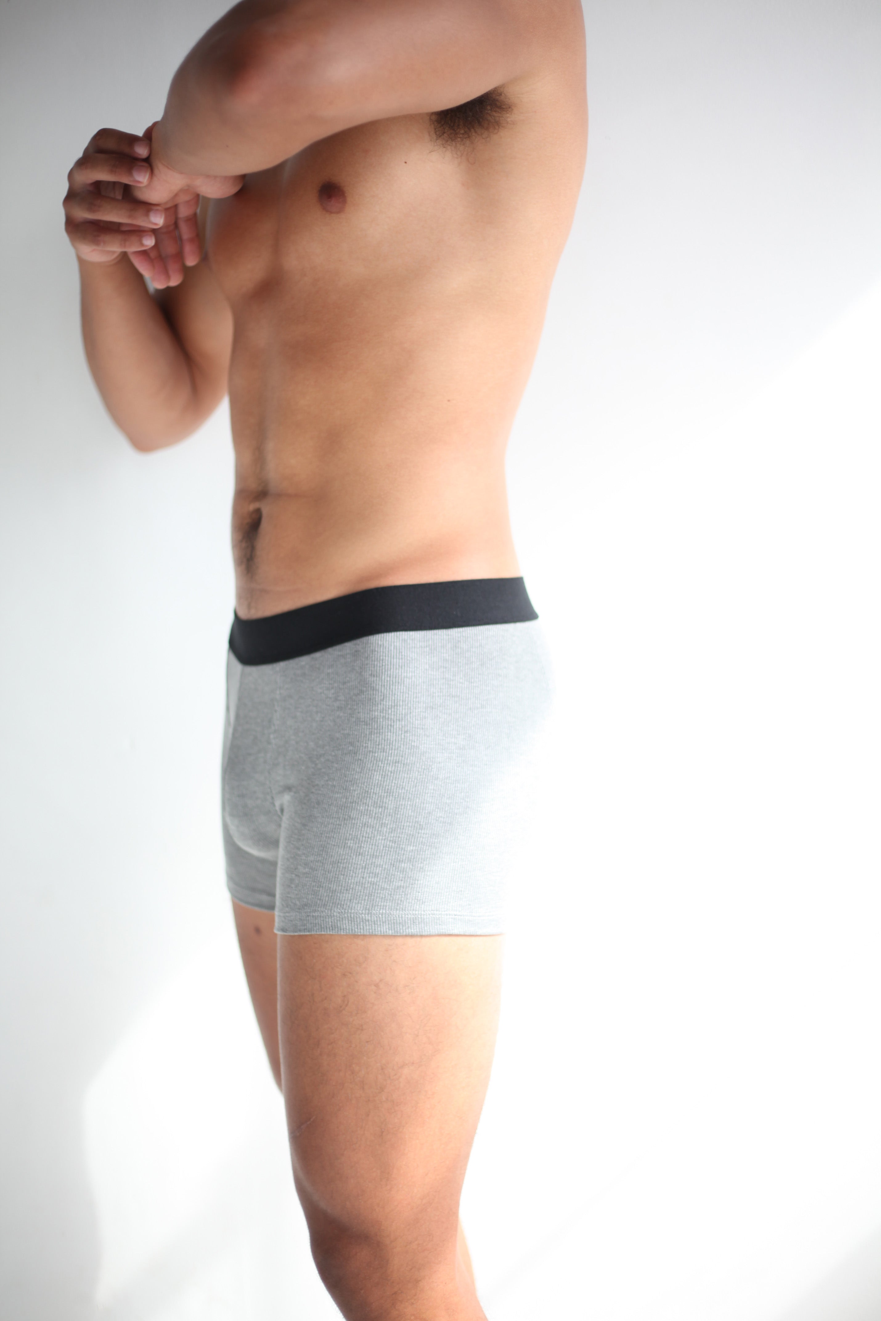 DREW BOXER SHORT - Heather Grey