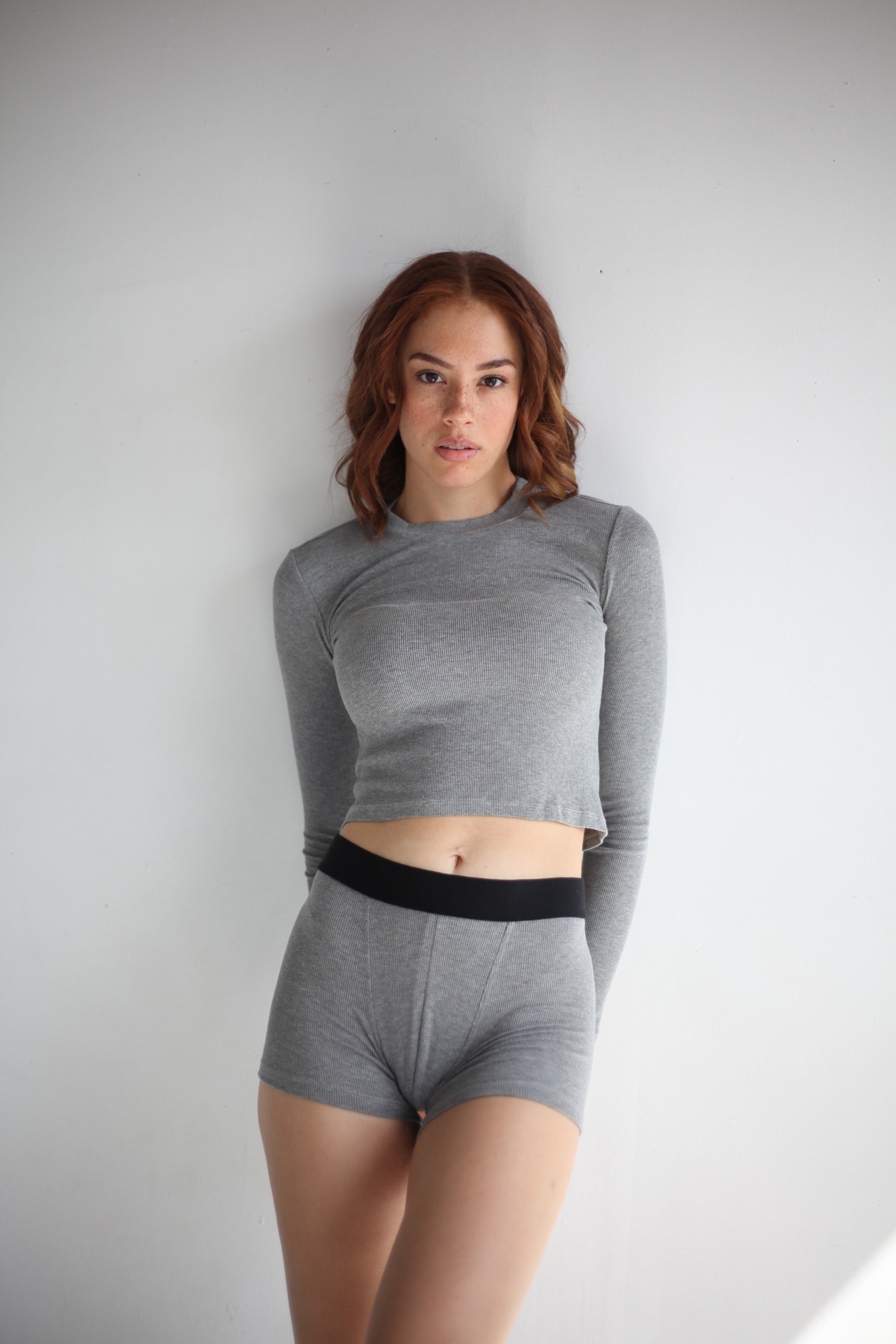 DREW BOXER SHORT - Heather Grey