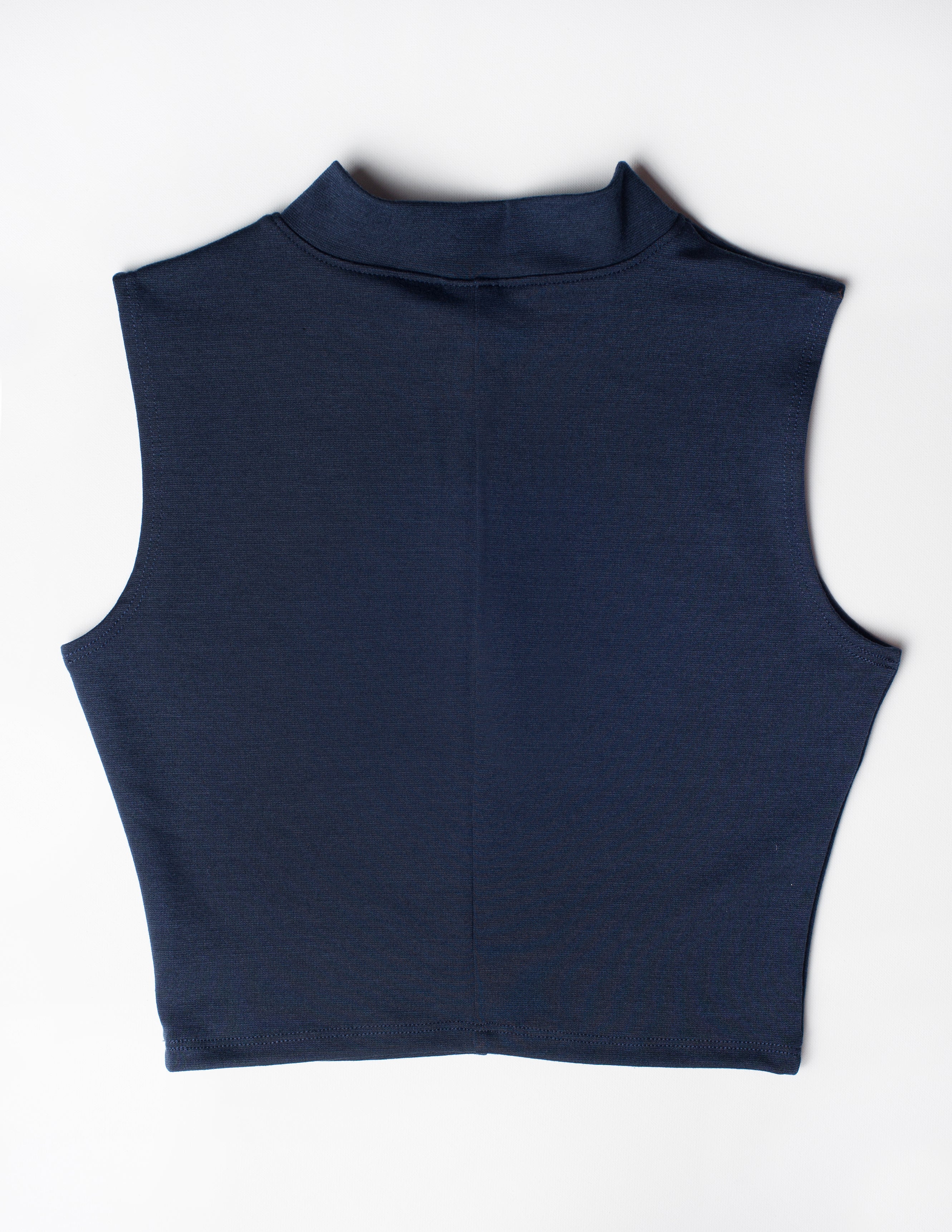 ROMEO MOCK NECK TOP - Navy