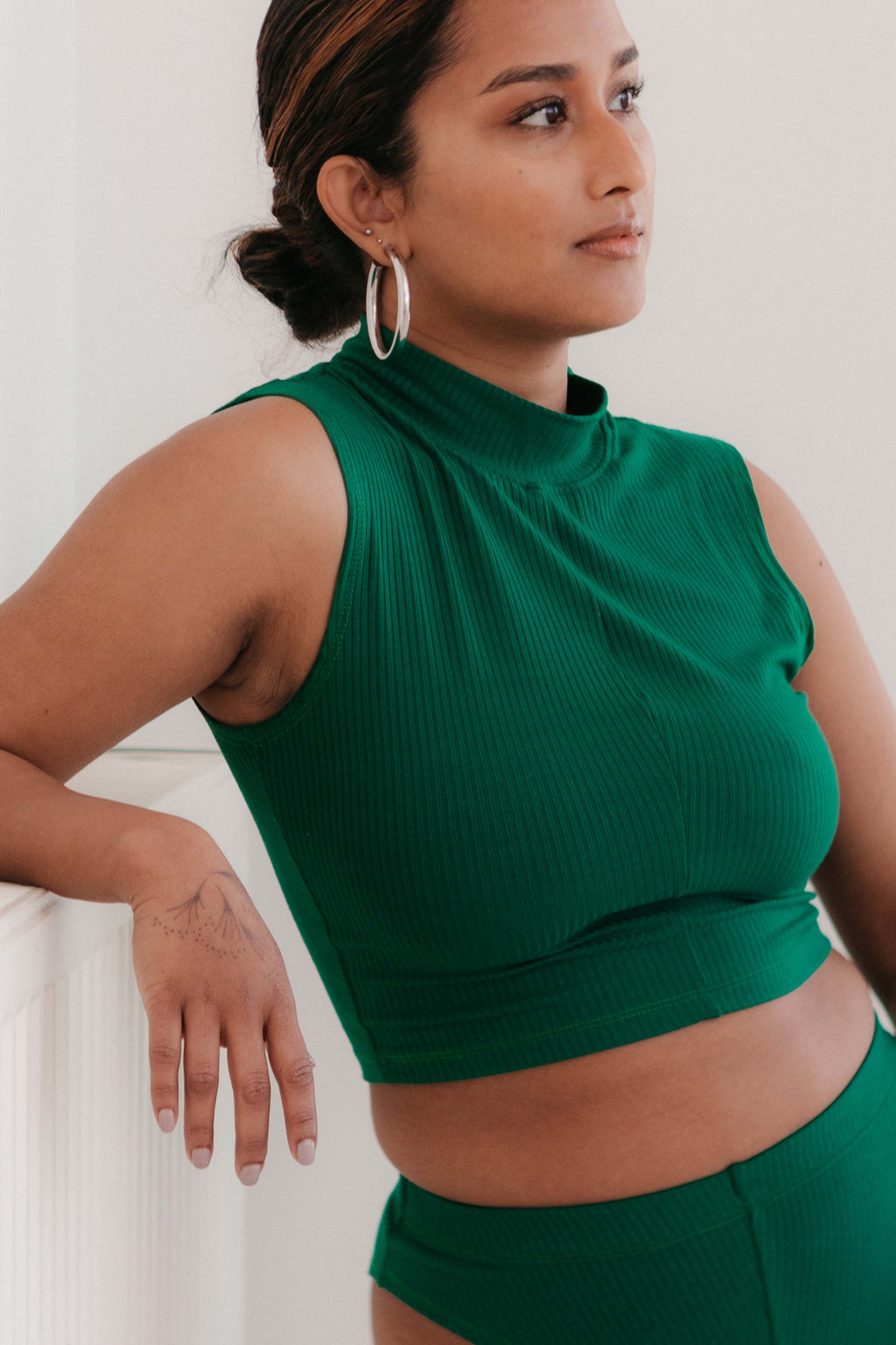 ROMEO MOCK NECK TANK - Gem