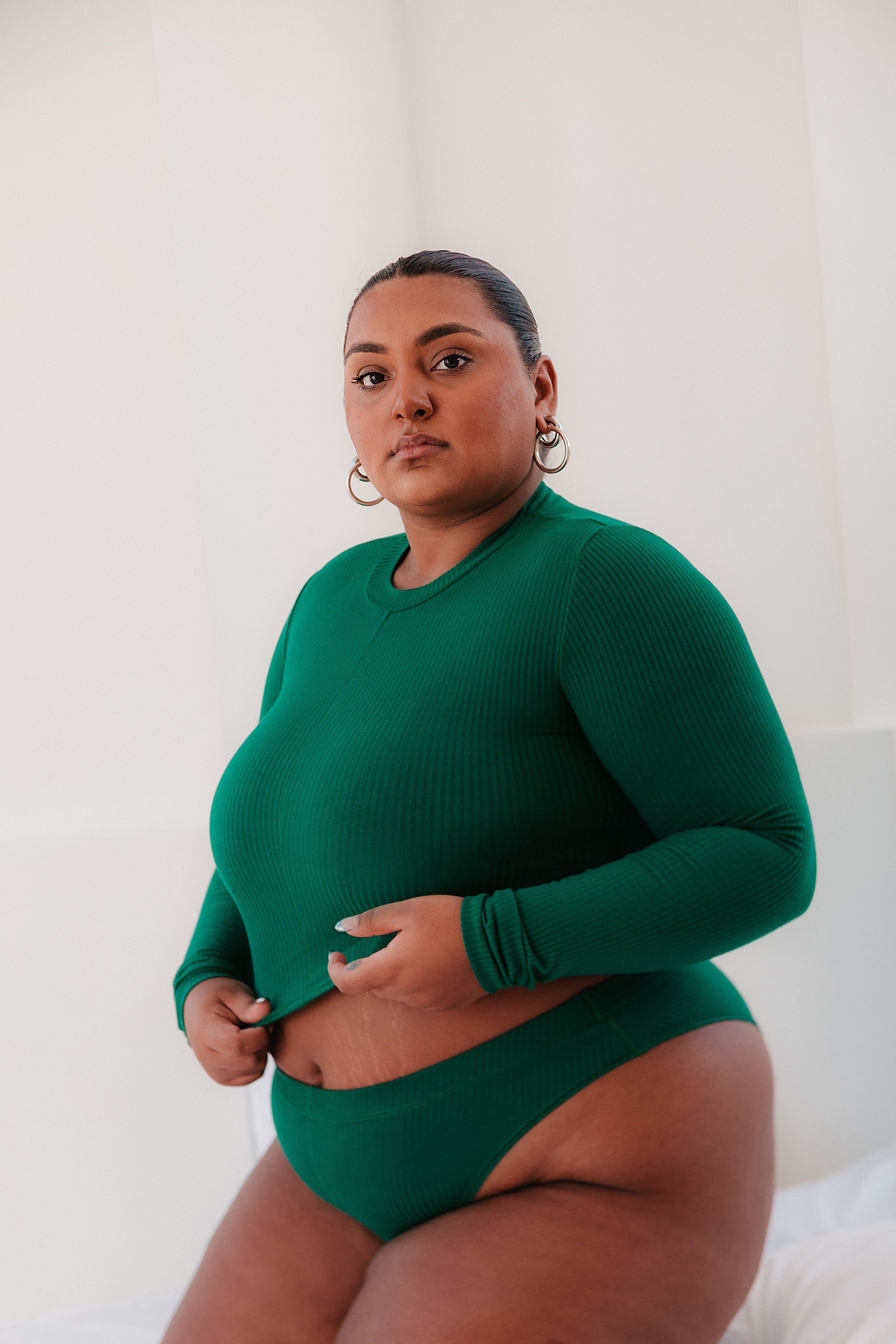 ALMEDA LONG SLEEVE TOP - Gem